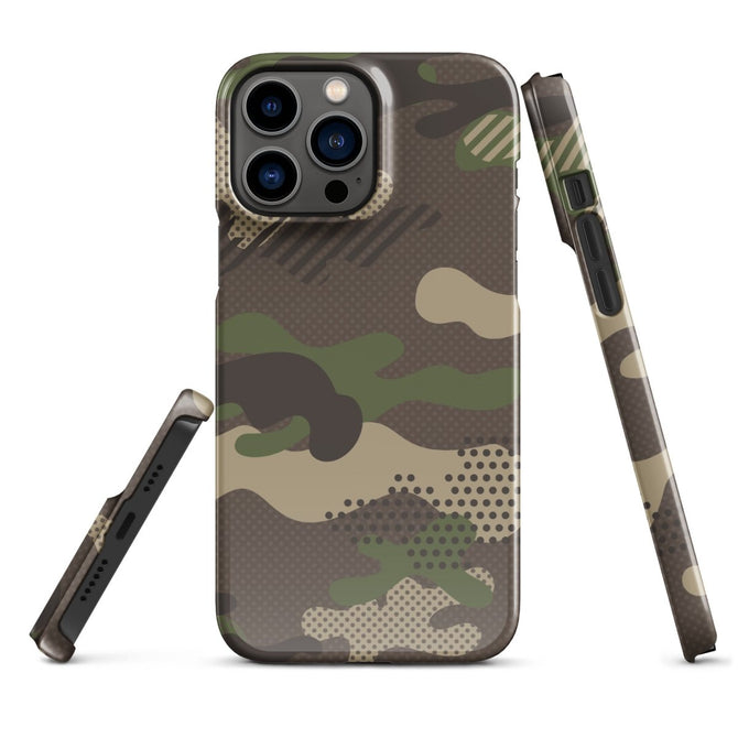 iPhone® Snap Case - Pattern - Forest Camo 1 - Glossy - iPhone 13 Pro Max