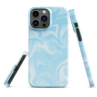 iPhone® Snap Case - Pattern - Marble - Blue Style 1 - Glossy - iPhone 13 Pro Max