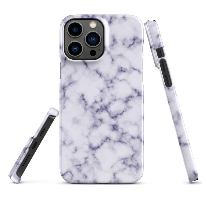 iPhone® Snap Case - Pattern - Marble - Purple Style 1 - Glossy - iPhone 13 Pro Max