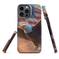 iPhone® Snap Case - USA - Eagle Flag Style 1 - Glossy - iPhone 13 Pro Max