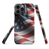 iPhone® Snap Case - USA - Flag Style 1 - Glossy - iPhone 13 Pro Max