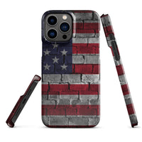 iPhone® Snap Case - USA - Flag Style 3 - Glossy - iPhone 13 Pro Max