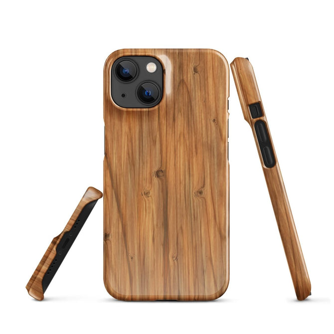 iPhone® Snap Case - Nature - Wood 1 - Glossy - iPhone 14