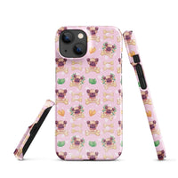 iPhone® Snap Case - Pattern - Dog 1 Pink - Glossy - iPhone 14