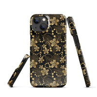 iPhone® Snap Case - Pattern - Floral Gold 1 - Glossy - iPhone 14