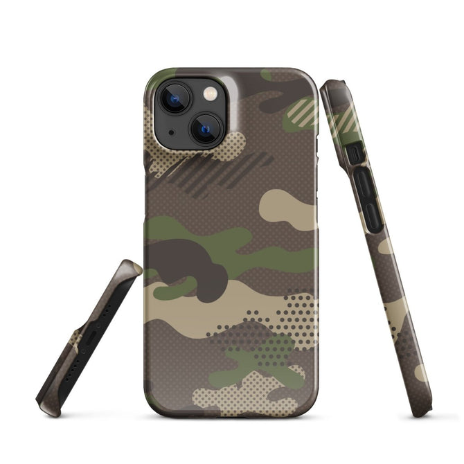 iPhone® Snap Case - Pattern - Forest Camo 1 - Glossy - iPhone 14