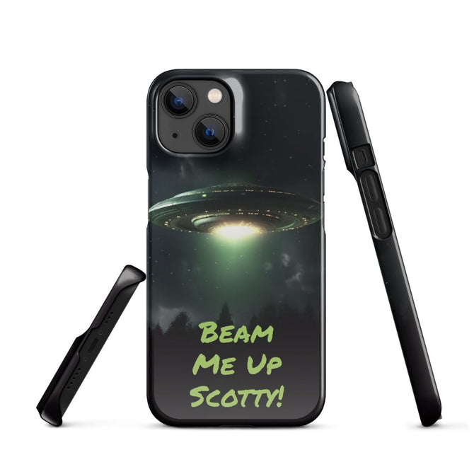 iPhone® Snap Case - Space - Alien UFO Style 1 - Glossy - iPhone 14