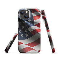 iPhone® Snap Case - USA - Flag Style 1 - Glossy - iPhone 14