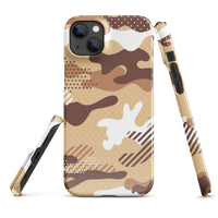 iPhone® Snap Case - Pattern - Desert Camo 1 - Glossy - iPhone 14 Plus