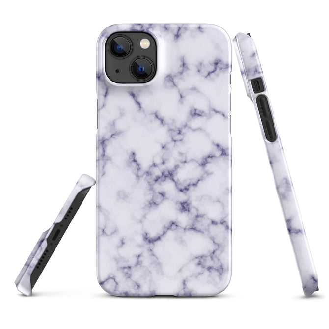 iPhone® Snap Case - Pattern - Marble - Purple Style 1 - Glossy - iPhone 14 Plus