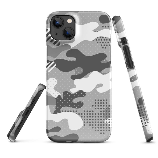 iPhone® Snap Case - Pattern - Winter Camo 1 - Glossy - iPhone 14 Plus