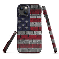 iPhone® Snap Case - USA - Flag Style 3 - Glossy - iPhone 14 Plus