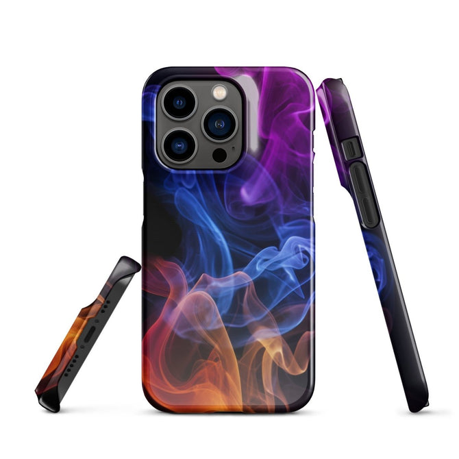 iPhone® Snap Case - Abstract - Smoke Style 4 - Glossy - iPhone 14 Pro