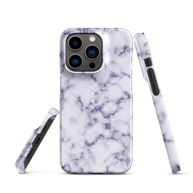 iPhone® Snap Case - Pattern - Marble - Purple Style 1 - Glossy - iPhone 14 Pro