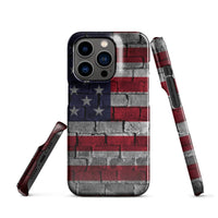 iPhone® Snap Case - USA - Flag Style 3 - Glossy - iPhone 14 Pro