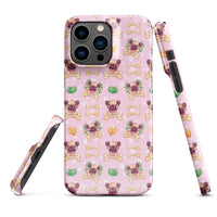 iPhone® Snap Case - Pattern - Dog 1 Pink - Glossy - iPhone 14 Pro Max