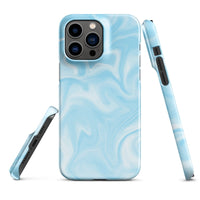 iPhone® Snap Case - Pattern - Marble - Blue Style 1 - Glossy - iPhone 14 Pro Max