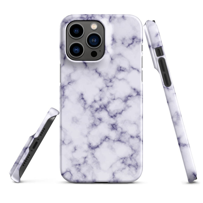 iPhone® Snap Case - Pattern - Marble - Purple Style 1 - Glossy - iPhone 14 Pro Max