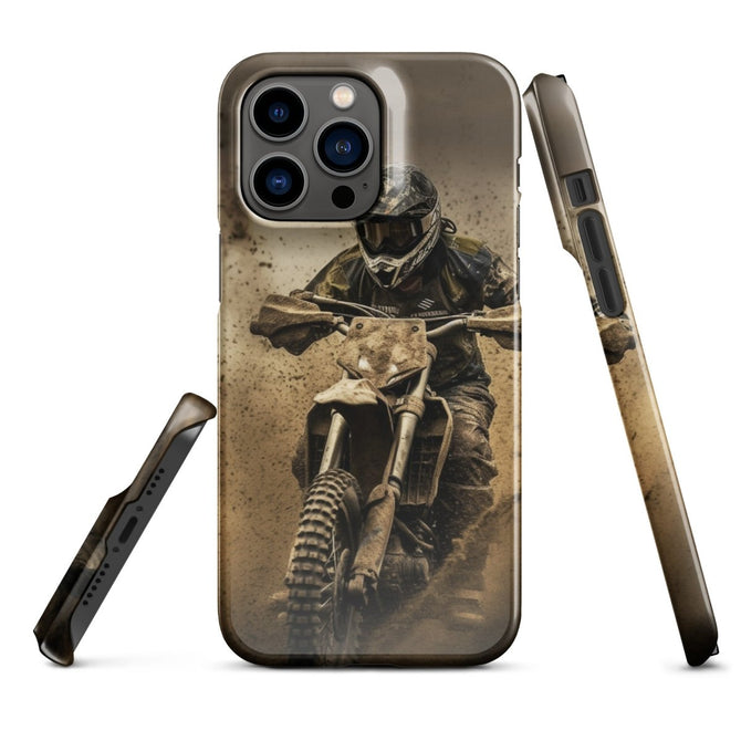 iPhone® Snap Case - Transportation (Offroad) - Dirt Bike Style 1 - Glossy - iPhone 14 Pro Max