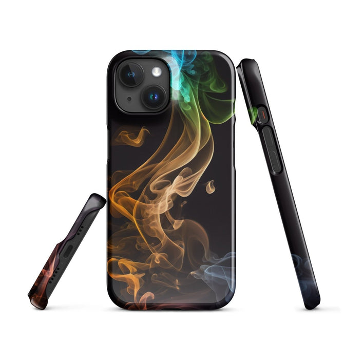 iPhone® Snap Case - Abstract - Smoke Style 2 - Glossy - iPhone 15