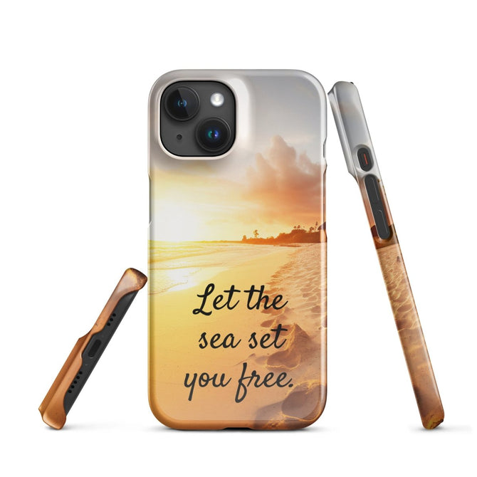 iPhone® Snap Case - Nature - Beach Style 1 - Glossy - iPhone 15