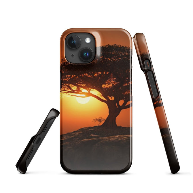 iPhone® Snap Case - Nature - Sunset Style 1 - Glossy - iPhone 15