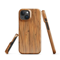 iPhone® Snap Case - Nature - Wood 1 - Glossy - iPhone 15