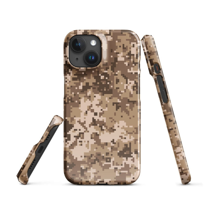 iPhone® Snap Case - Pattern - Desert Camo 2 - Glossy - iPhone 15