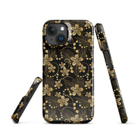 iPhone® Snap Case - Pattern - Floral Gold 1 - Glossy - iPhone 15