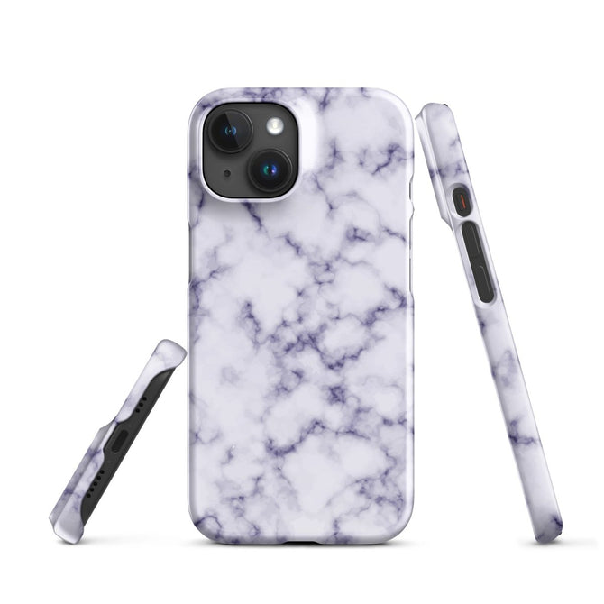 iPhone® Snap Case - Pattern - Marble - Purple Style 1 - Glossy - iPhone 15