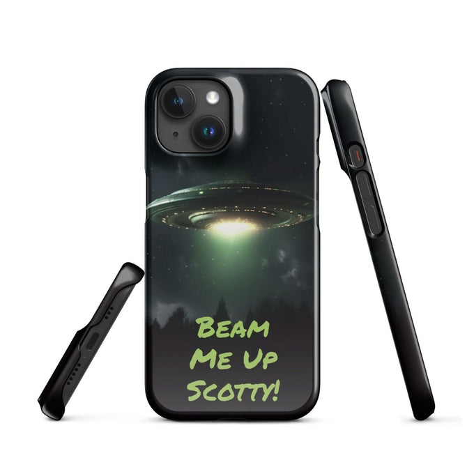 iPhone® Snap Case - Space - Alien UFO Style 1 - Glossy - iPhone 15