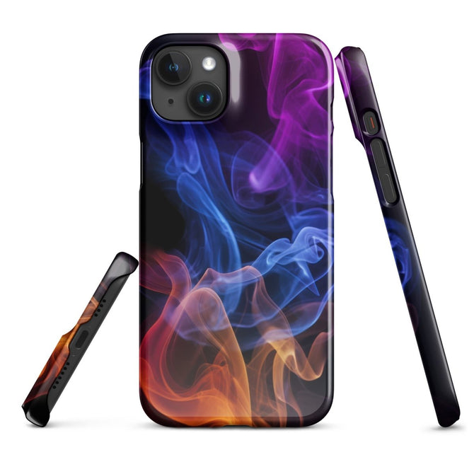 iPhone® Snap Case - Abstract - Smoke Style 4 - Glossy - iPhone 15 Plus