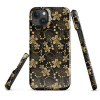 iPhone® Snap Case - Pattern - Floral Gold 1 - Glossy - iPhone 15 Plus