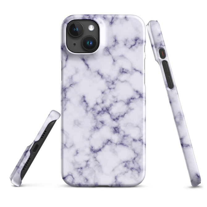 iPhone® Snap Case - Pattern - Marble - Purple Style 1 - Glossy - iPhone 15 Plus