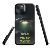 iPhone® Snap Case - Space - Alien UFO Style 1 - Glossy - iPhone 15 Plus