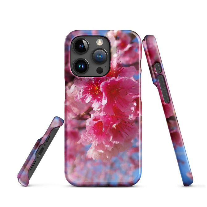 iPhone® Snap Case - Nature - Flowers Style 1 - Glossy - iPhone 15 Pro