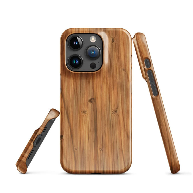 iPhone® Snap Case - Nature - Wood 1 - Glossy - iPhone 15 Pro