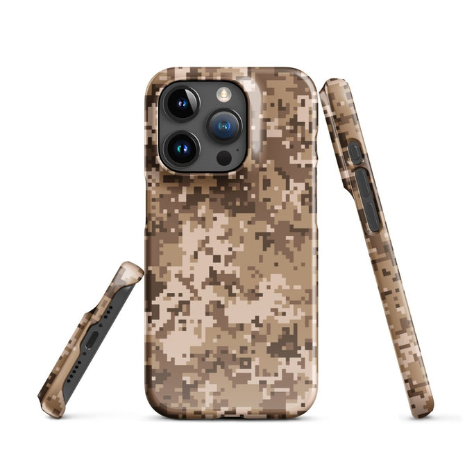 iPhone® Snap Case - Pattern - Desert Camo 2 - Glossy - iPhone 15 Pro