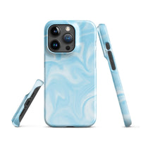 iPhone® Snap Case - Pattern - Marble - Blue Style 1 - Glossy - iPhone 15 Pro