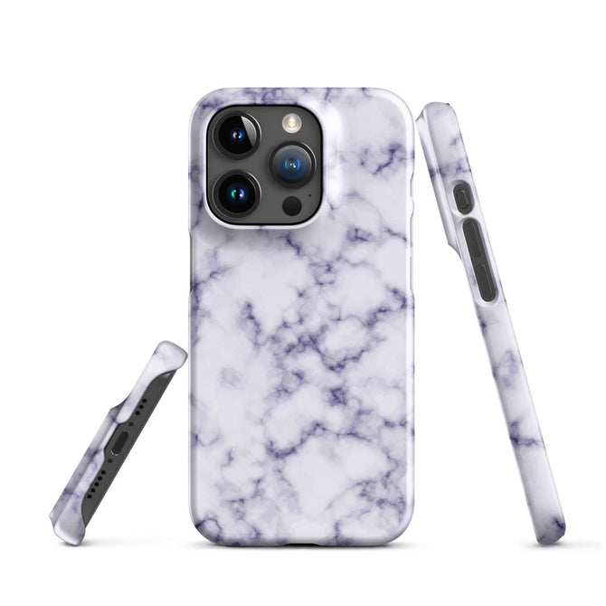 iPhone® Snap Case - Pattern - Marble - Purple Style 1 - Glossy - iPhone 15 Pro