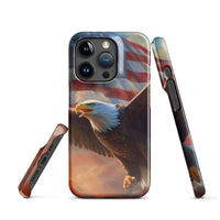 iPhone® Snap Case - USA - Eagle Flag Style 1 - Glossy - iPhone 15 Pro