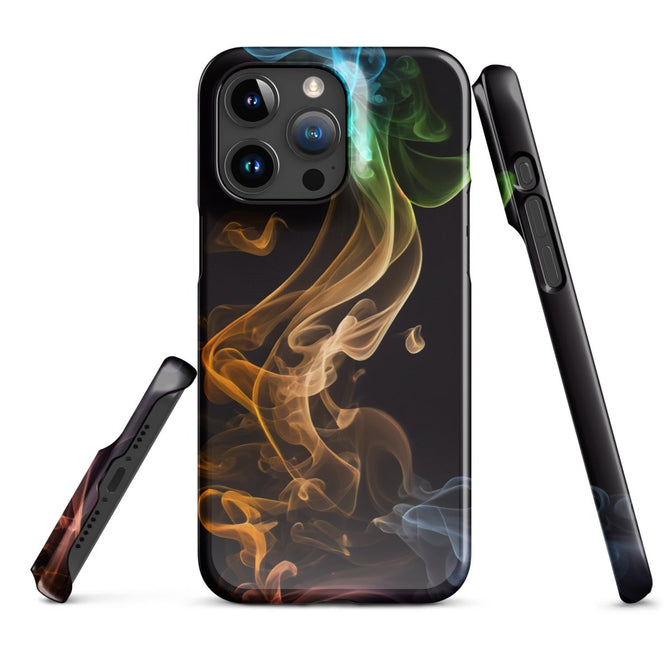 iPhone® Snap Case - Abstract - Smoke Style 2 - Glossy - iPhone 15 Pro Max