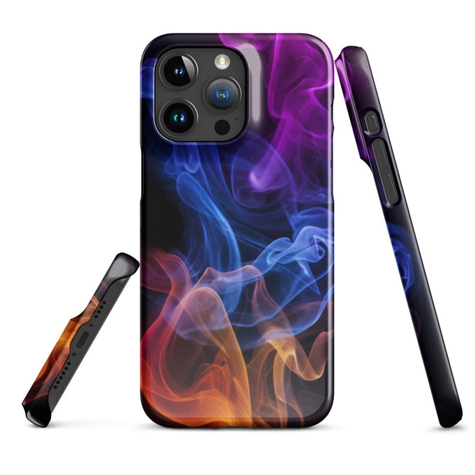 iPhone® Snap Case - Abstract - Smoke Style 4 - Glossy - iPhone 15 Pro Max