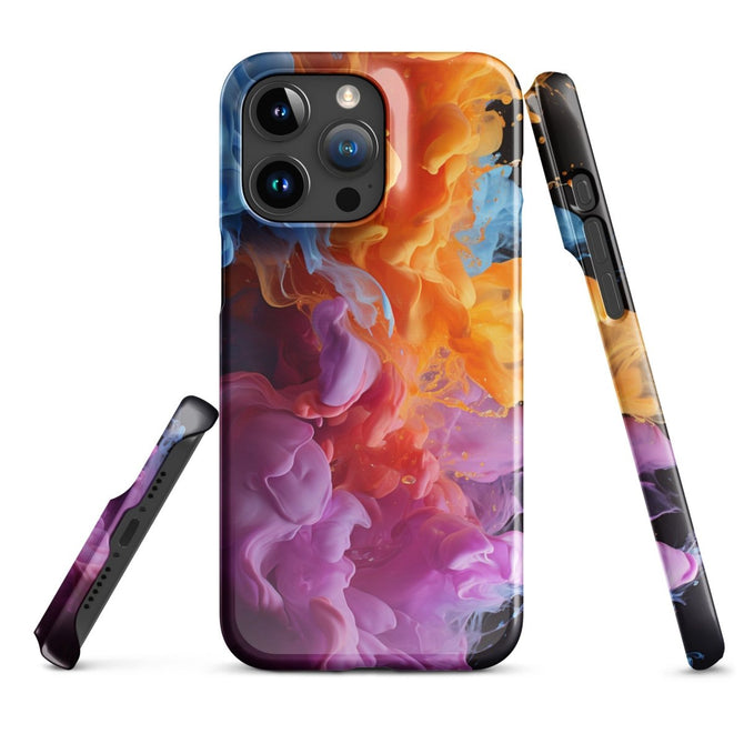 iPhone® Snap Case - Abstract - Smoke Style 6 - Glossy - iPhone 15 Pro Max