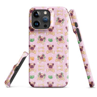 iPhone® Snap Case - Pattern - Dog 1 Pink - Glossy - iPhone 15 Pro Max