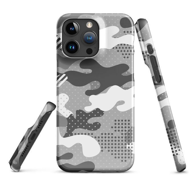 iPhone® Snap Case - Pattern - Winter Camo 1 - Glossy - iPhone 15 Pro Max