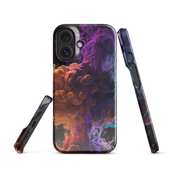 iPhone® Snap Case - Abstract - Smoke Style 1 - Glossy - iPhone 16