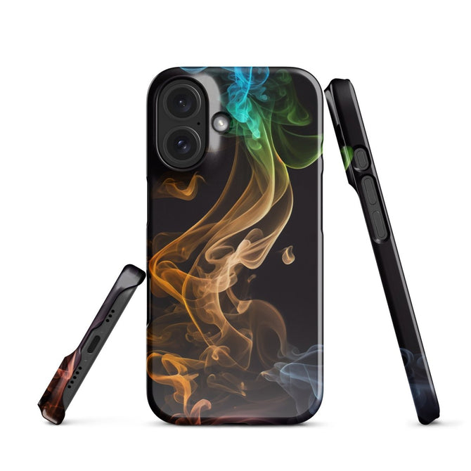 iPhone® Snap Case - Abstract - Smoke Style 2 - Glossy - iPhone 16