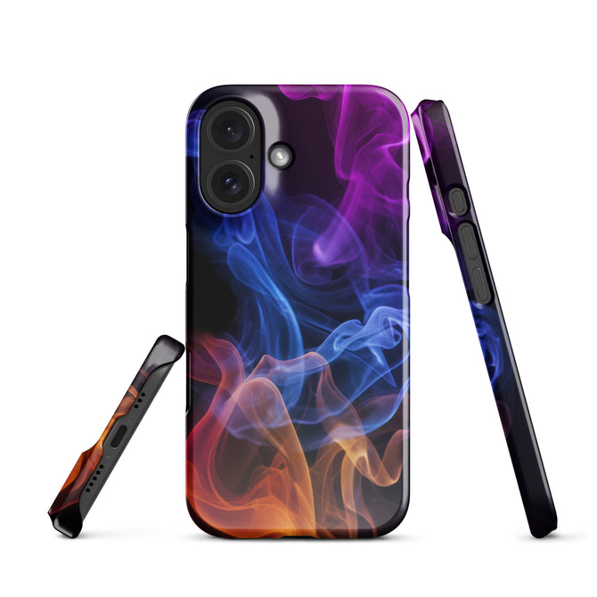 iPhone® Snap Case - Abstract - Smoke Style 4 - Glossy - iPhone 16