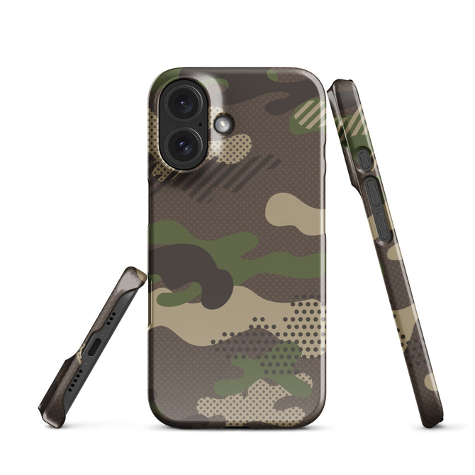 iPhone® Snap Case - Pattern - Forest Camo 1 - Glossy - iPhone 16